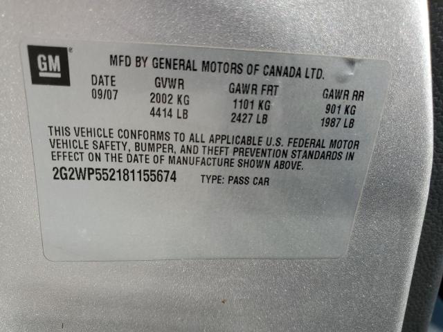 Photo 11 VIN: 2G2WP552181155674 - PONTIAC GRANDPRIX 