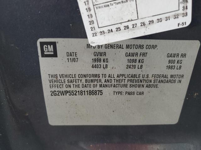 Photo 11 VIN: 2G2WP552181186875 - PONTIAC GRAND PRIX 