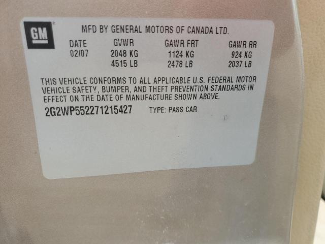 Photo 11 VIN: 2G2WP552271215427 - PONTIAC GRAND PRIX 