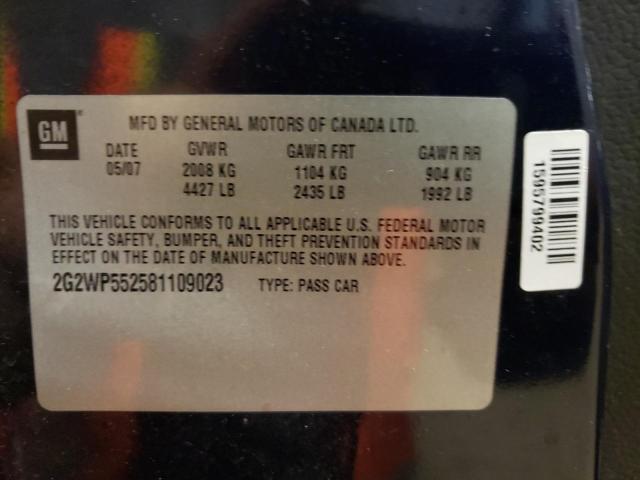 Photo 9 VIN: 2G2WP552581109023 - PONTIAC GRAND PRIX 