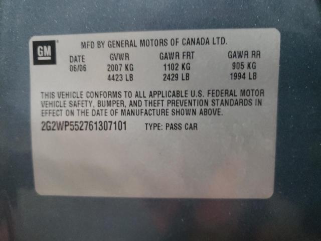 Photo 9 VIN: 2G2WP552761307101 - PONTIAC GRAND PRIX 