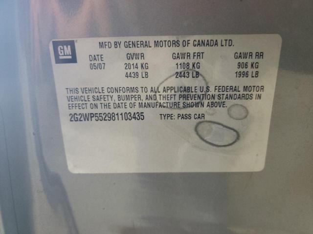 Photo 11 VIN: 2G2WP552981103435 - PONTIAC GRANDPRIX 