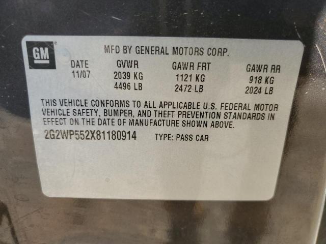 Photo 11 VIN: 2G2WP552X81180914 - PONTIAC GRANDPRIX 