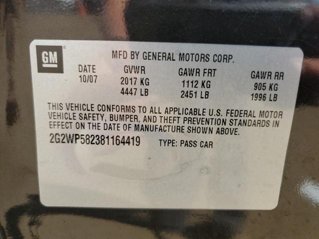 Photo 11 VIN: 2G2WP582381164419 - PONTIAC GRAND PRIX 