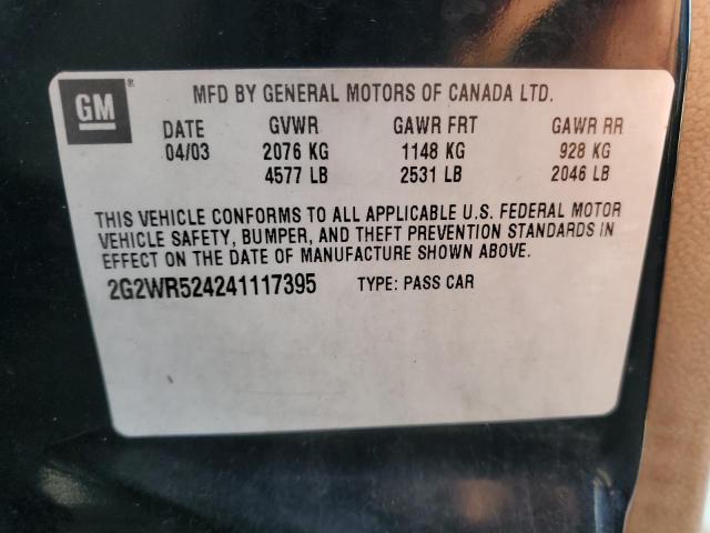 Photo 11 VIN: 2G2WR524241117395 - PONTIAC GRAND PRIX 