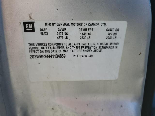 Photo 11 VIN: 2G2WR524441134859 - PONTIAC GRAND PRIX 