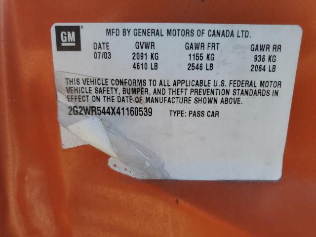 Photo 11 VIN: 2G2WR544X41160539 - PONTIAC GRAND PRIX 