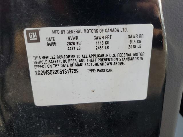 Photo 11 VIN: 2G2WS522051317759 - PONTIAC GRAND PRIX 