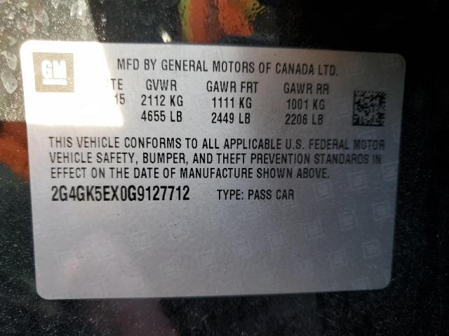 Photo 11 VIN: 2G4GK5EX0G9127712 - BUICK REGAL 