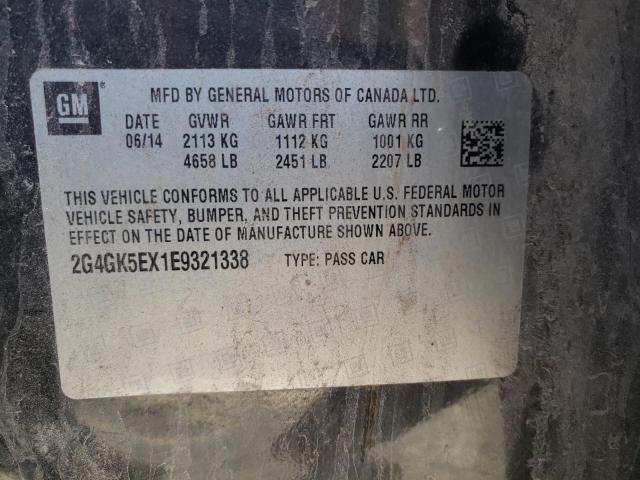 Photo 11 VIN: 2G4GK5EX1E9321338 - BUICK REGAL 