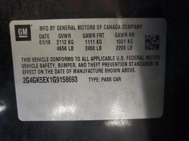 Photo 9 VIN: 2G4GK5EX1G9158693 - BUICK REGAL 