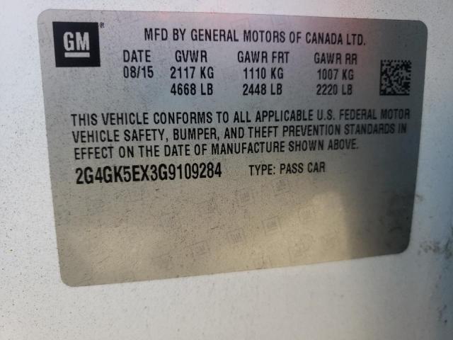 Photo 9 VIN: 2G4GK5EX3G9109284 - BUICK REGAL 