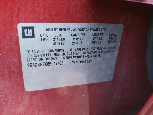 Photo 9 VIN: 2G4GK5EX6F9174029 - BUICK REGAL 