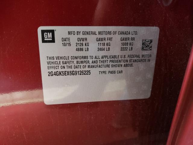 Photo 9 VIN: 2G4GK5EX6G9126225 - BUICK REGAL 