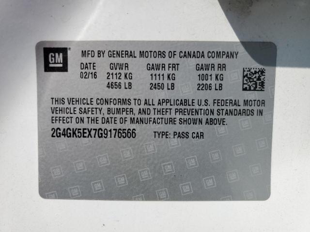 Photo 9 VIN: 2G4GK5EX7G9176566 - BUICK REGAL 