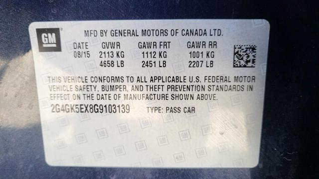 Photo 9 VIN: 2G4GK5EX8G9103139 - BUICK REGAL 