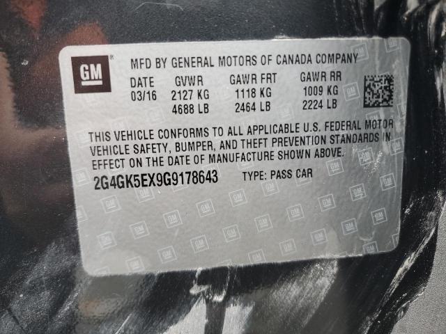 Photo 11 VIN: 2G4GK5EX9G9178643 - BUICK REGAL 