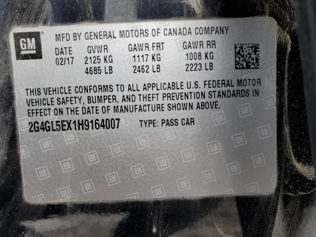 Photo 11 VIN: 2G4GL5EX1H9164007 - BUICK REGAL SPOR 