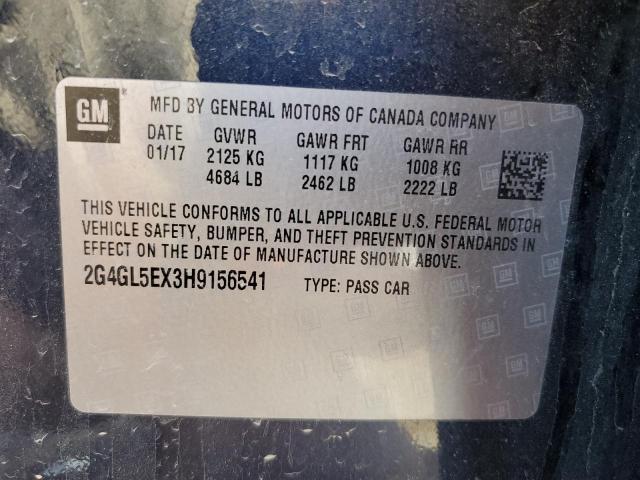 Photo 11 VIN: 2G4GL5EX3H9156541 - BUICK REGAL SPOR 