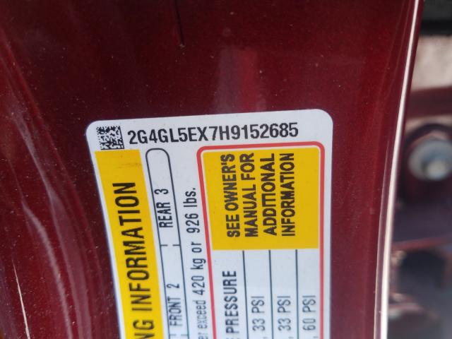 Photo 9 VIN: 2G4GL5EX7H9152685 - BUICK REGAL SPOR 