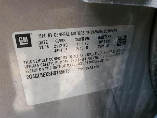 Photo 11 VIN: 2G4GL5EX8H9145518 - BUICK REGAL SPOR 