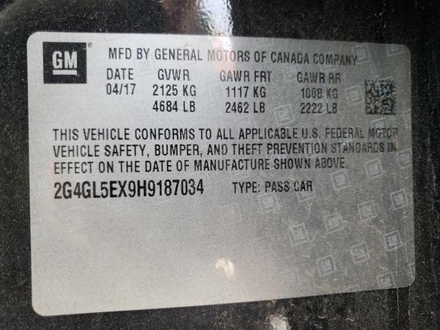 Photo 9 VIN: 2G4GL5EX9H9187034 - BUICK REGAL SPOR 