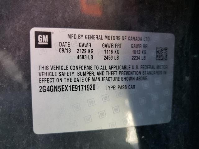 Photo 9 VIN: 2G4GN5EX1E9171920 - BUICK REGAL PREM 