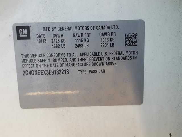 Photo 9 VIN: 2G4GN5EX3E9183213 - BUICK REGAL PREM 