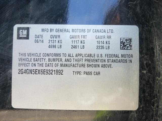 Photo 9 VIN: 2G4GN5EX6E9321892 - BUICK REGAL PREM 