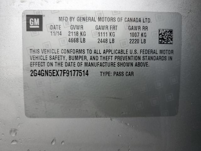 Photo 12 VIN: 2G4GN5EX7F9177514 - BUICK REGAL PREM 