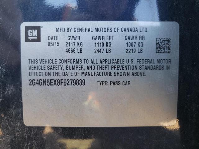 Photo 9 VIN: 2G4GN5EX8F9279839 - BUICK REGAL PREM 