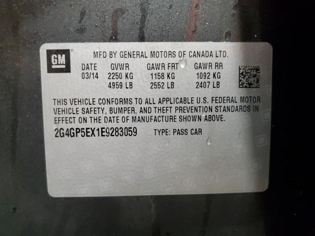 Photo 11 VIN: 2G4GP5EX1E9283059 - BUICK REGAL PREM 