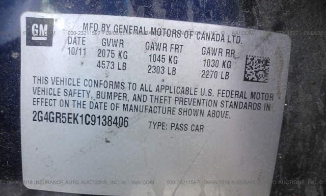 Photo 8 VIN: 2G4GR5EK1C9138406 - BUICK REGAL 