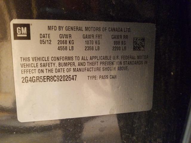 Photo 9 VIN: 2G4GR5ER8C9202647 - BUICK REGAL 