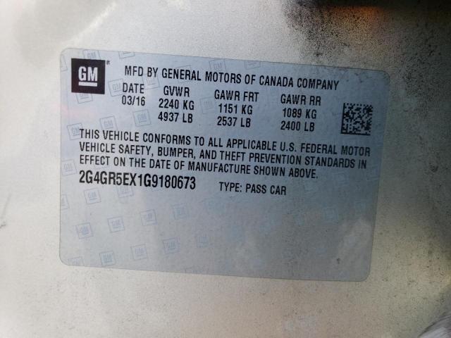 Photo 11 VIN: 2G4GR5EX1G9180673 - BUICK REGAL PREM 