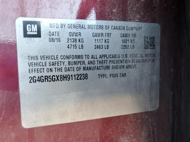 Photo 11 VIN: 2G4GR5GX8H9112238 - BUICK REGAL 