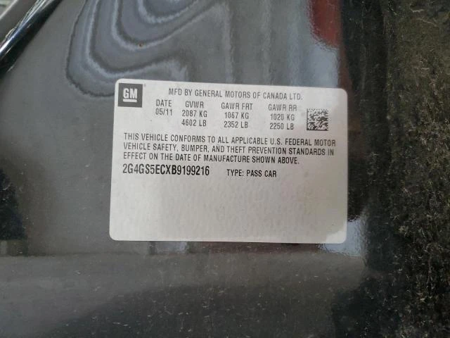 Photo 11 VIN: 2G4GS5ECXB9199216 - BUICK REGAL CXL 