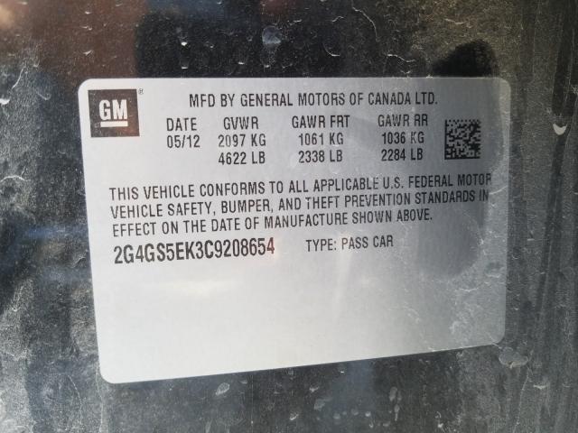 Photo 9 VIN: 2G4GS5EK3C9208654 - BUICK REGAL PREM 