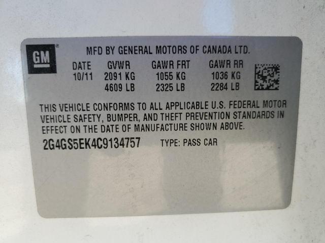 Photo 9 VIN: 2G4GS5EK4C9134757 - BUICK REGAL PREM 