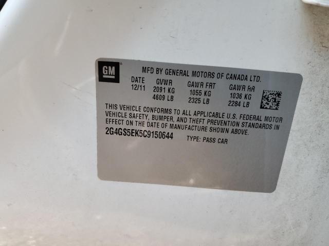 Photo 11 VIN: 2G4GS5EK5C9150644 - BUICK REGAL PREM 