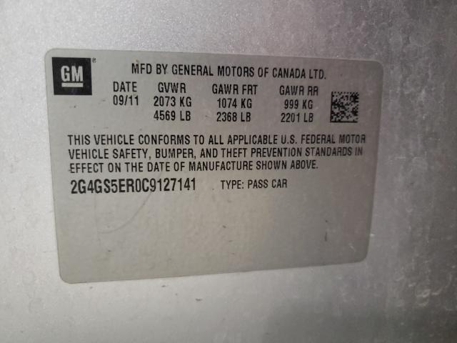 Photo 9 VIN: 2G4GS5ER0C9127141 - BUICK REGAL PREM 