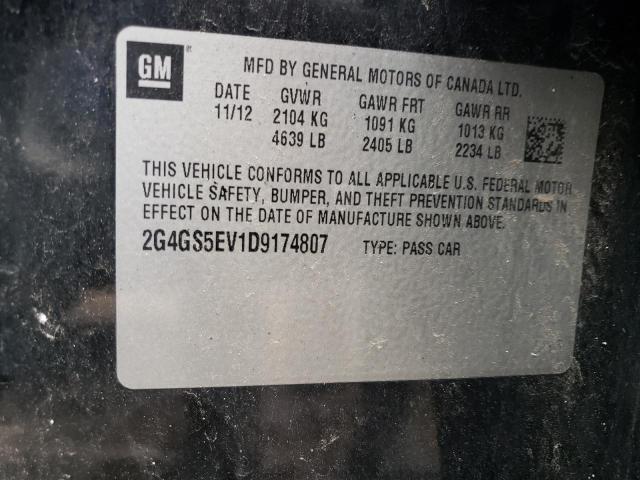 Photo 11 VIN: 2G4GS5EV1D9174807 - BUICK REGAL 