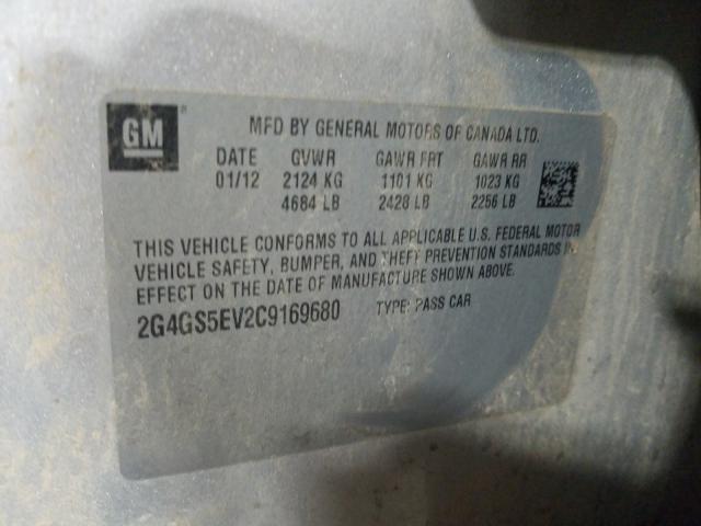 Photo 9 VIN: 2G4GS5EV2C9169680 - BUICK REGAL PREM 