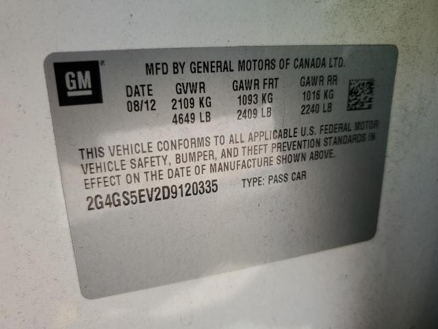 Photo 11 VIN: 2G4GS5EV2D9120335 - BUICK REGAL PREM 