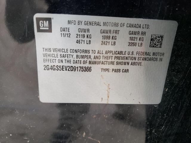 Photo 11 VIN: 2G4GS5EV2D9175366 - BUICK REGAL PREM 