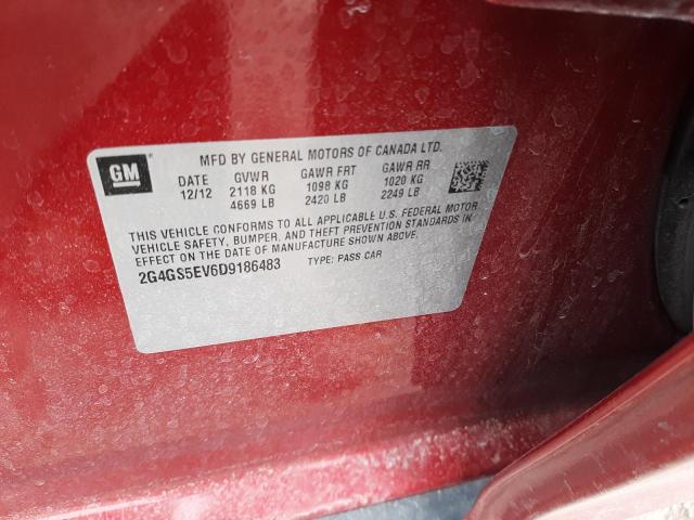 Photo 11 VIN: 2G4GS5EV6D9186483 - BUICK REGAL PREM 