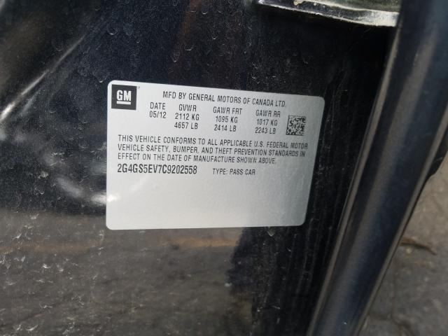 Photo 9 VIN: 2G4GS5EV7C9202558 - BUICK REGAL PREM 