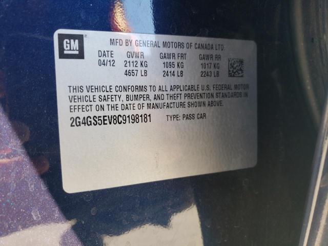 Photo 9 VIN: 2G4GS5EV8C9198181 - BUICK REGAL PREM 