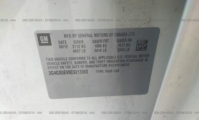 Photo 8 VIN: 2G4GS5EV8C9213360 - BUICK REGAL 