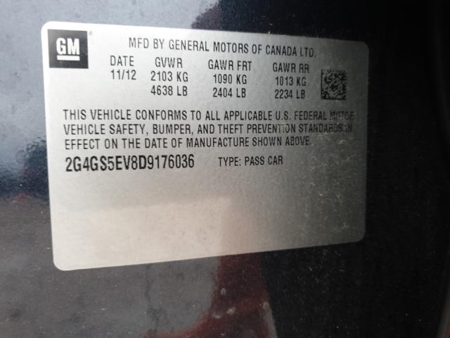 Photo 9 VIN: 2G4GS5EV8D9176036 - BUICK REGAL PREM 